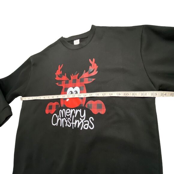 Women Christmas Pullover Loose Fit Long Sleeve Sweatshirt  Fleece Small - Picture 7 of 8